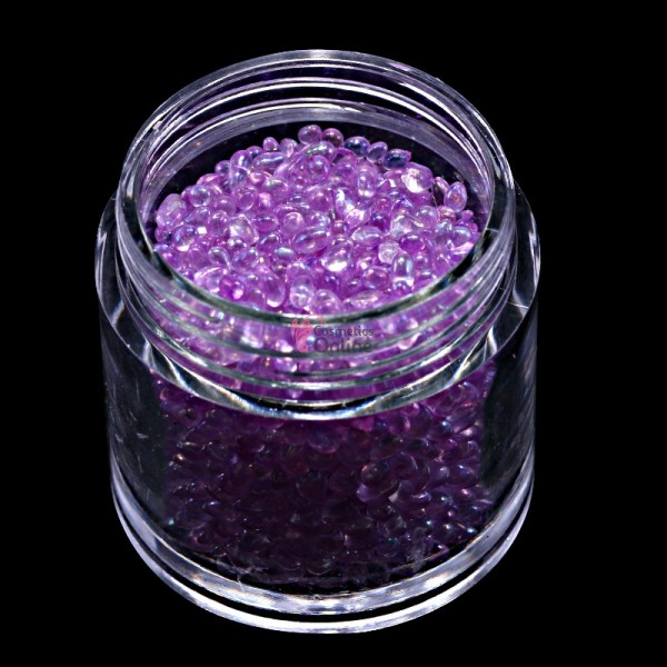 Perlute din sticla pentru unghii 1 - 4mm PR011 de 15gr Magenta-Purple